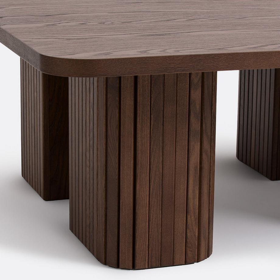 La Redoute Intérieurs Couchtisch LATTI aus Eschenfurnier  