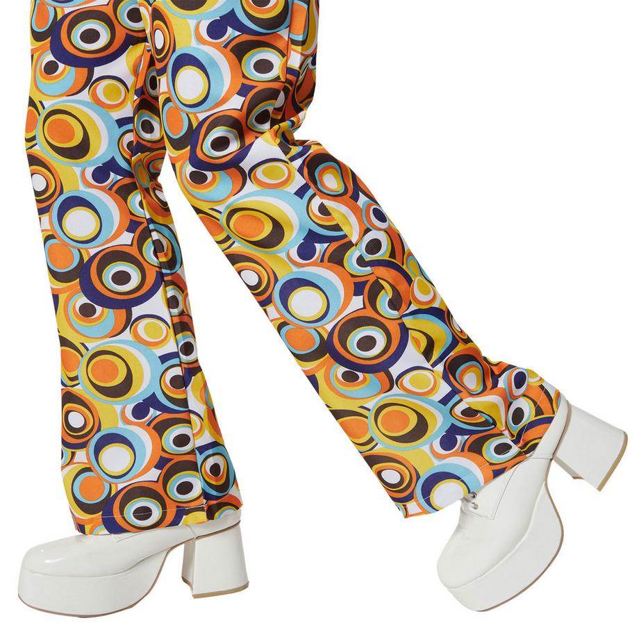 Tectake  Costume pour homme Motif rétro cercle disco des années 70 
