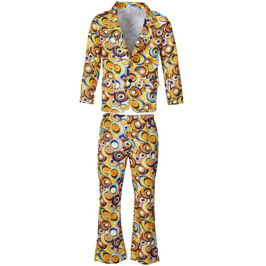 Tectake  Costume pour homme Motif rétro cercle disco des années 70 