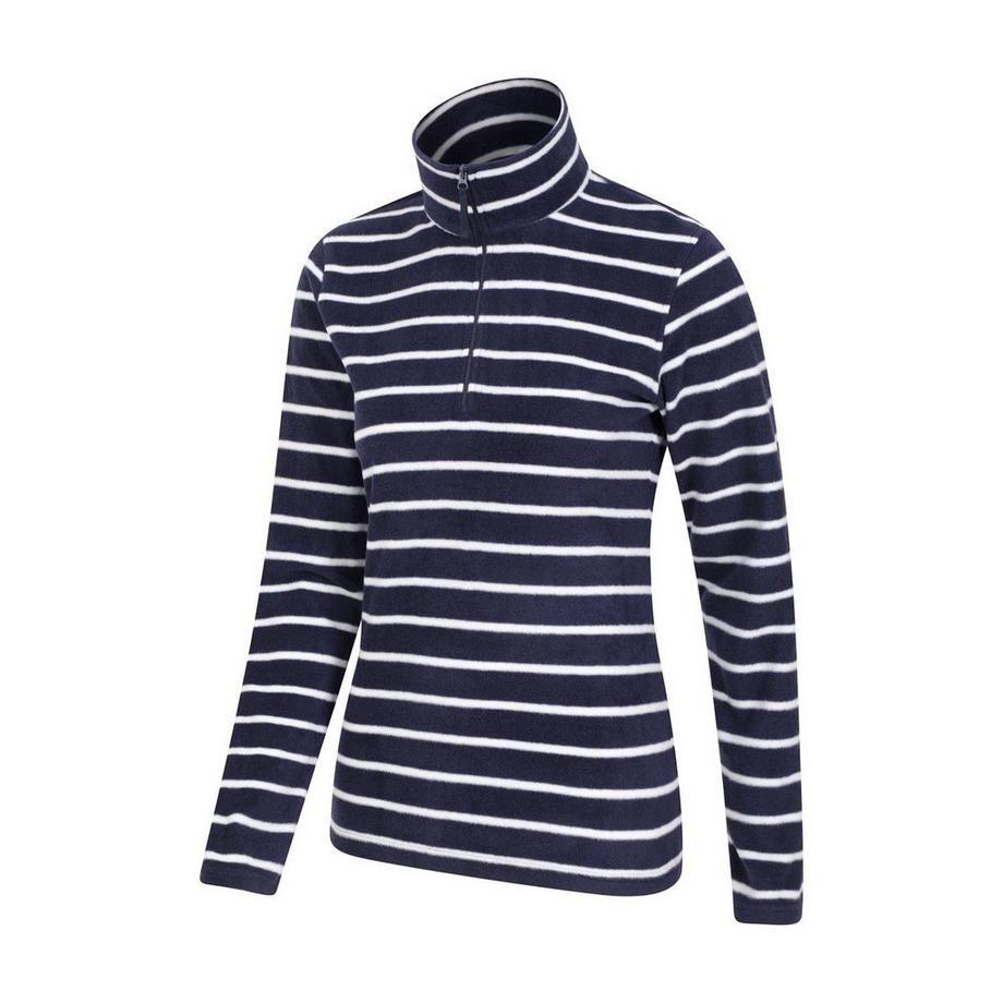 Mountain Warehouse Camber Haut Polaire Rayé Demi-Zip  