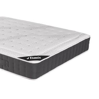 Ysmée Ensemble 140 x 190 cm sommier coffre blanc + matelas ressorts ensachés accueil mémoire de forme ép.27cm - ATLANTIDE de YSMÉE  