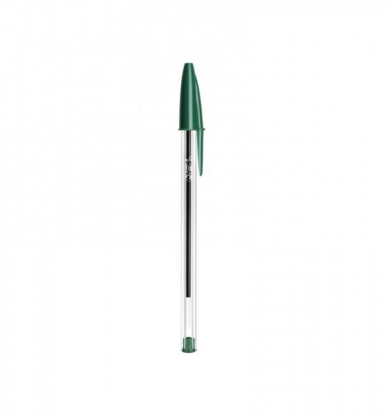Image of BIC 8373621 Kugelschreiber Grün Stick-Kugelschreiber 50 Stück(e) Transparent