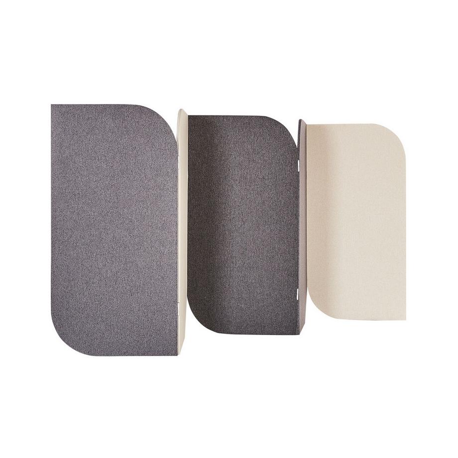 Beliani Divisorio acustico a 5 pannelli en Materiale sintetico Moderno SHADY  