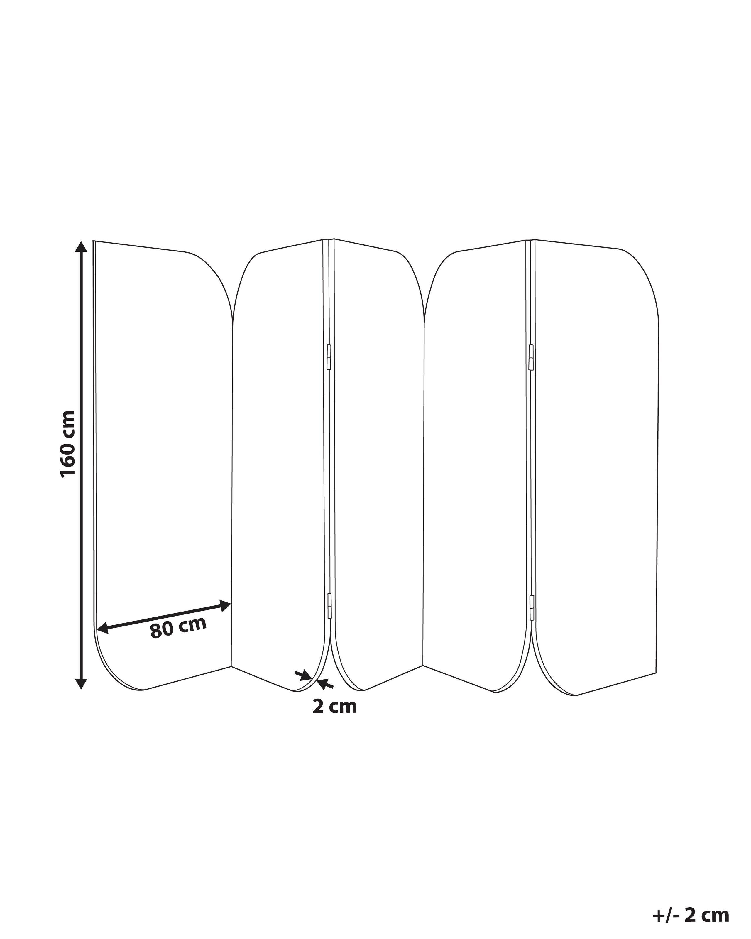 Beliani Akustik Raumteiler 5-teilig aus Kunststoff Modern SHADY  