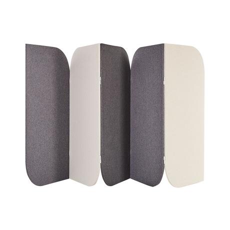 Beliani Akustik Raumteiler 5-teilig aus Kunststoff Modern SHADY  