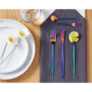 Beliani Besteck Set aus Edelstahl Modern RIGATONI  