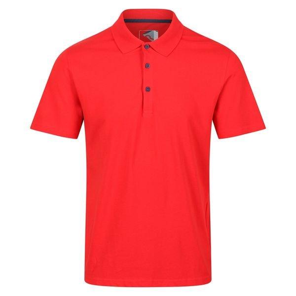 Image of Poloshirt Sinton Leicht, Kurzärmlig Herren Rot Bunt M