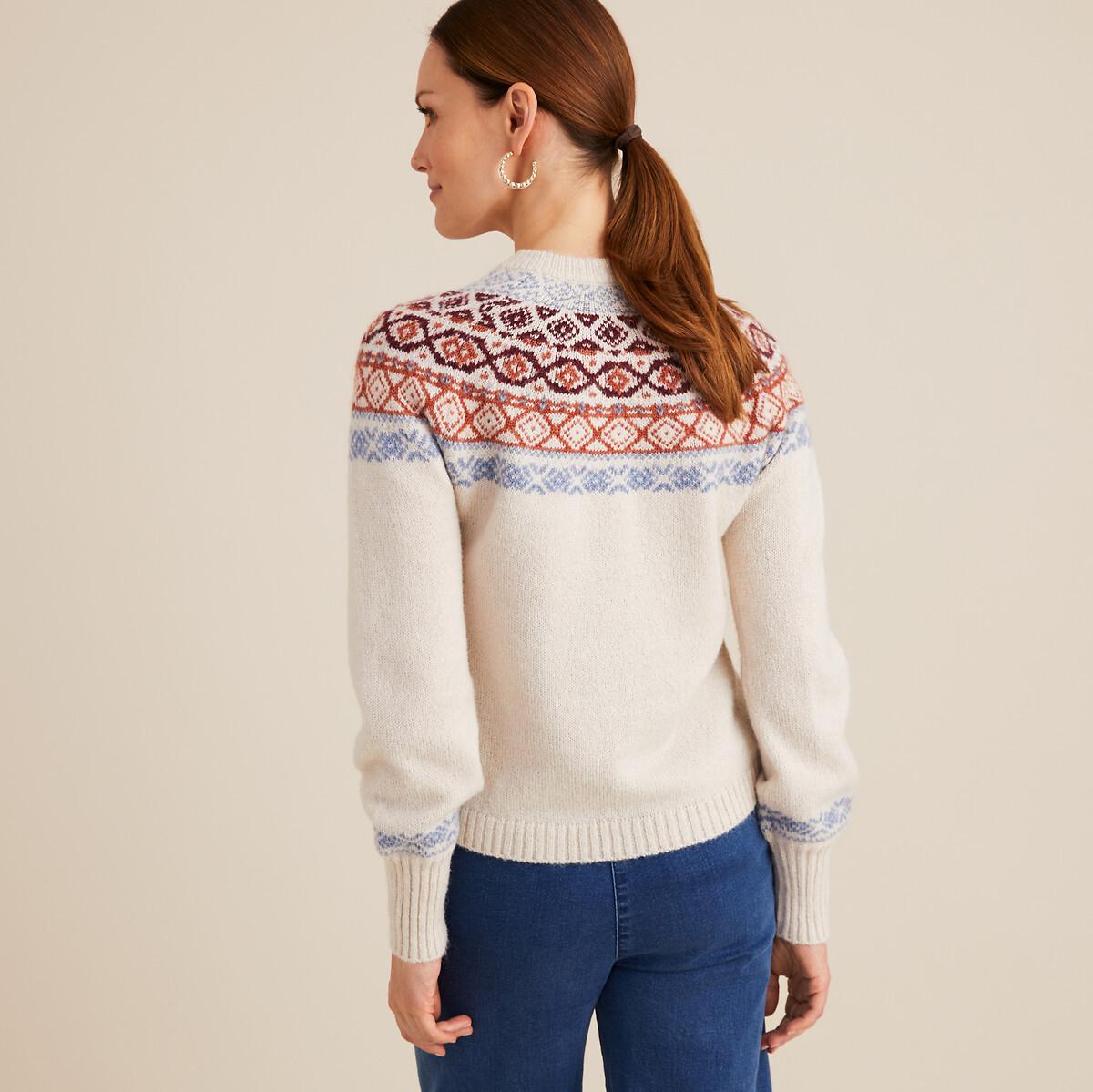 La Redoute Collections  Cardigan en grosse maille jacquard 