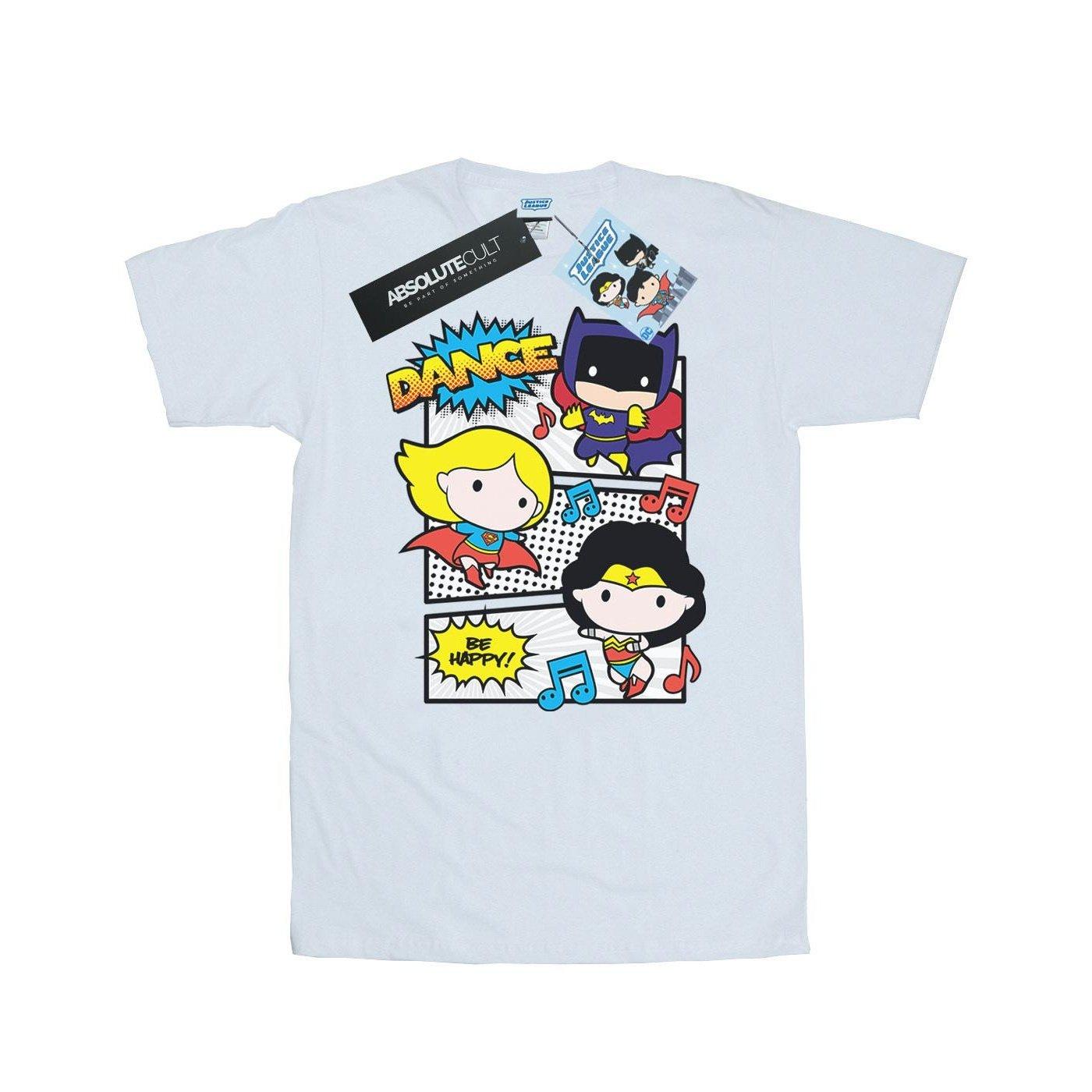 Image of Chibi Super Friends Dance Tshirt Herren Weiss XXL