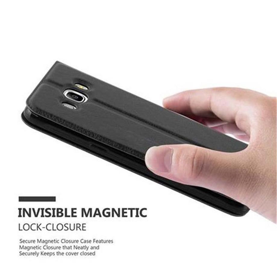 Cadorabo  Housse compatible avec Samsung Galaxy J7 2016 - Coque de protection avec fermeture magnétique, fonction de support et 2 fenêtres de visualisation 