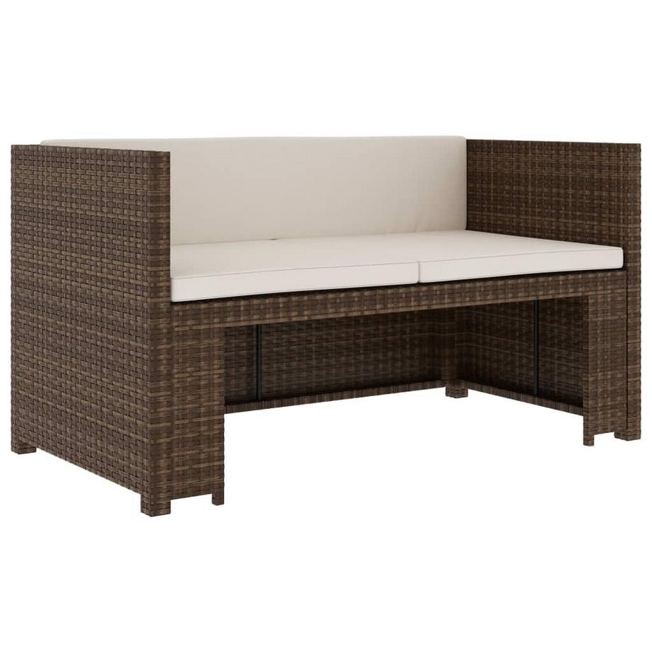 VidaXL set mobili da giardino Polirattan  