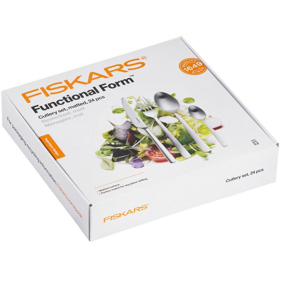 Fiskars  Set di posate FF opache 24 pezzi in scatola regalo 