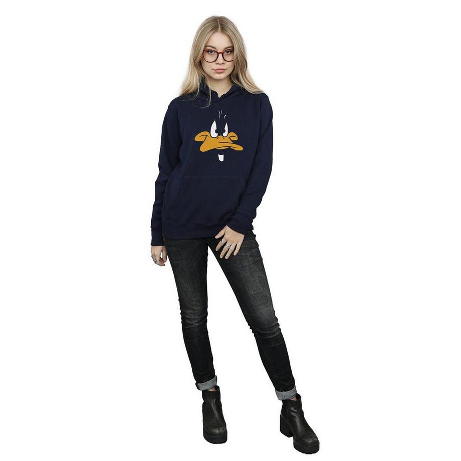 LOONEY TUNES Daffy Duck Face Kapuzenpullover  