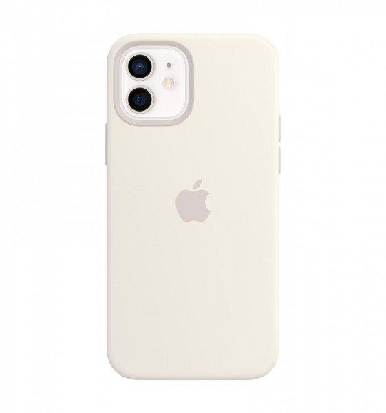 Apple  Custodia MagSafe in silicone per iPhone 12 | 12 Pro - Bianco 