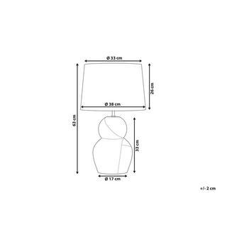 Beliani Lampada da tavolo en Ceramica Moderno GUAPORE  