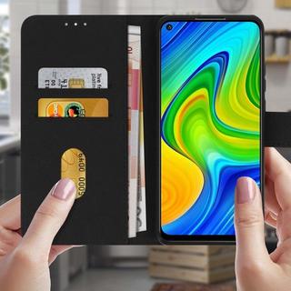 Avizar  Custodia Folio Xiaomi Redmi Note 9 nero 