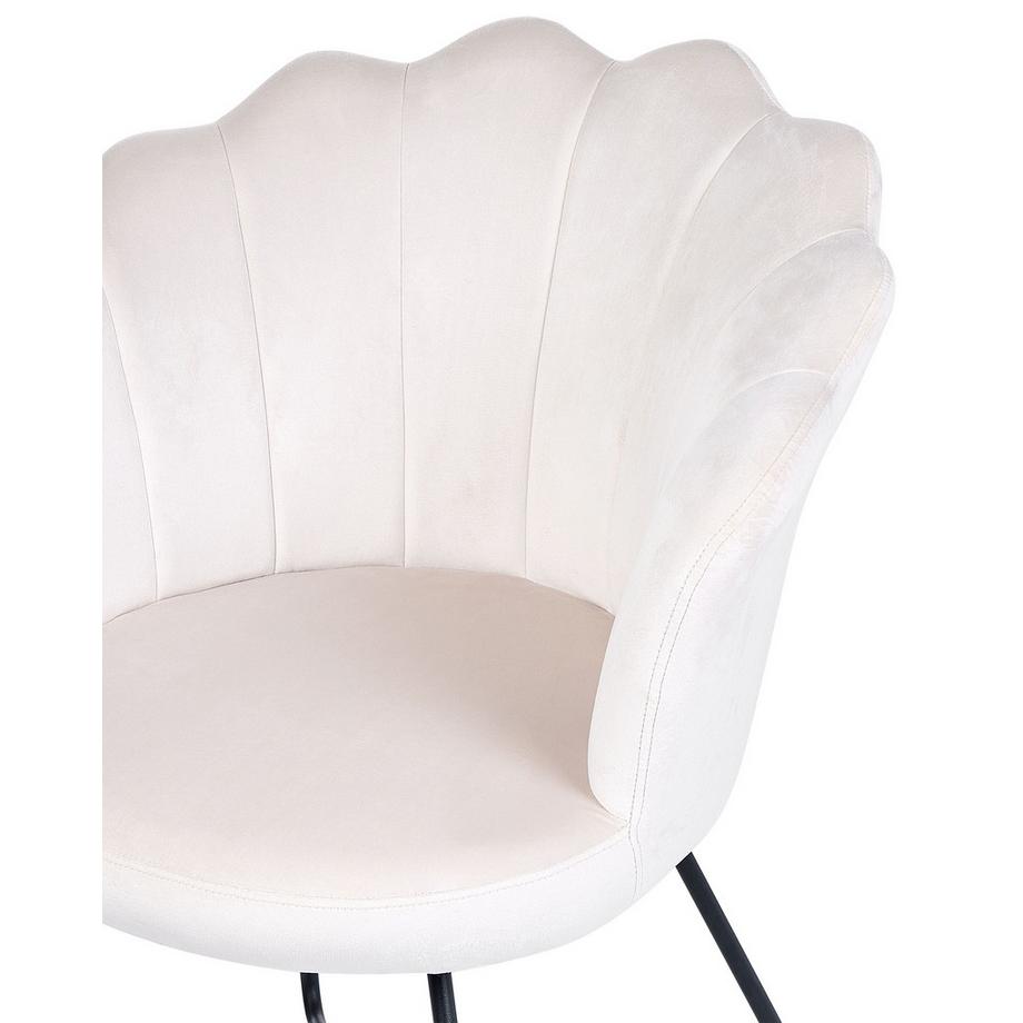 Beliani Sessel aus Samtstoff Retro LOVELOCK  