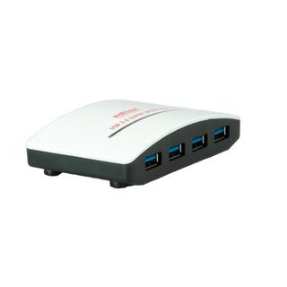 Roline  USB 3.0 Hub "Black & White", 4 Ports, with Power Supply Bianco, Nero 