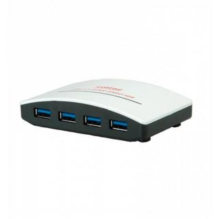 Roline  USB 3.0 Hub "Black & White", 4 Ports, with Power Supply Bianco, Nero 