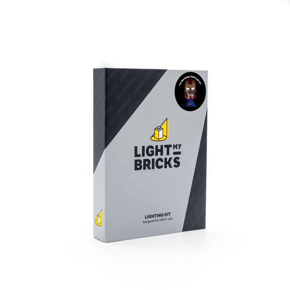 LIGHT MY BRICKS  Light My Bricks LEGO Iron Man Helmet Kit di luci Multicolore 