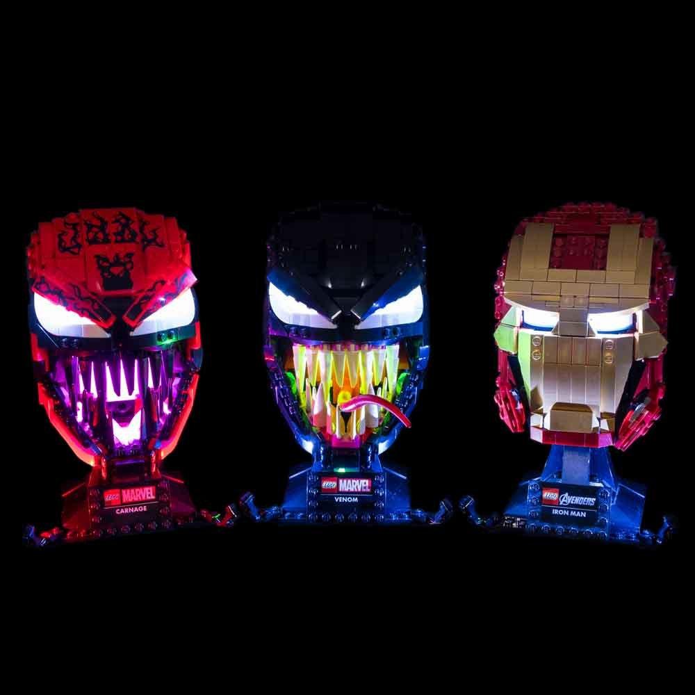 LIGHT MY BRICKS  Light My Bricks LEGO Iron Man Helmet Beleuchtungsset Mehrfarbig 