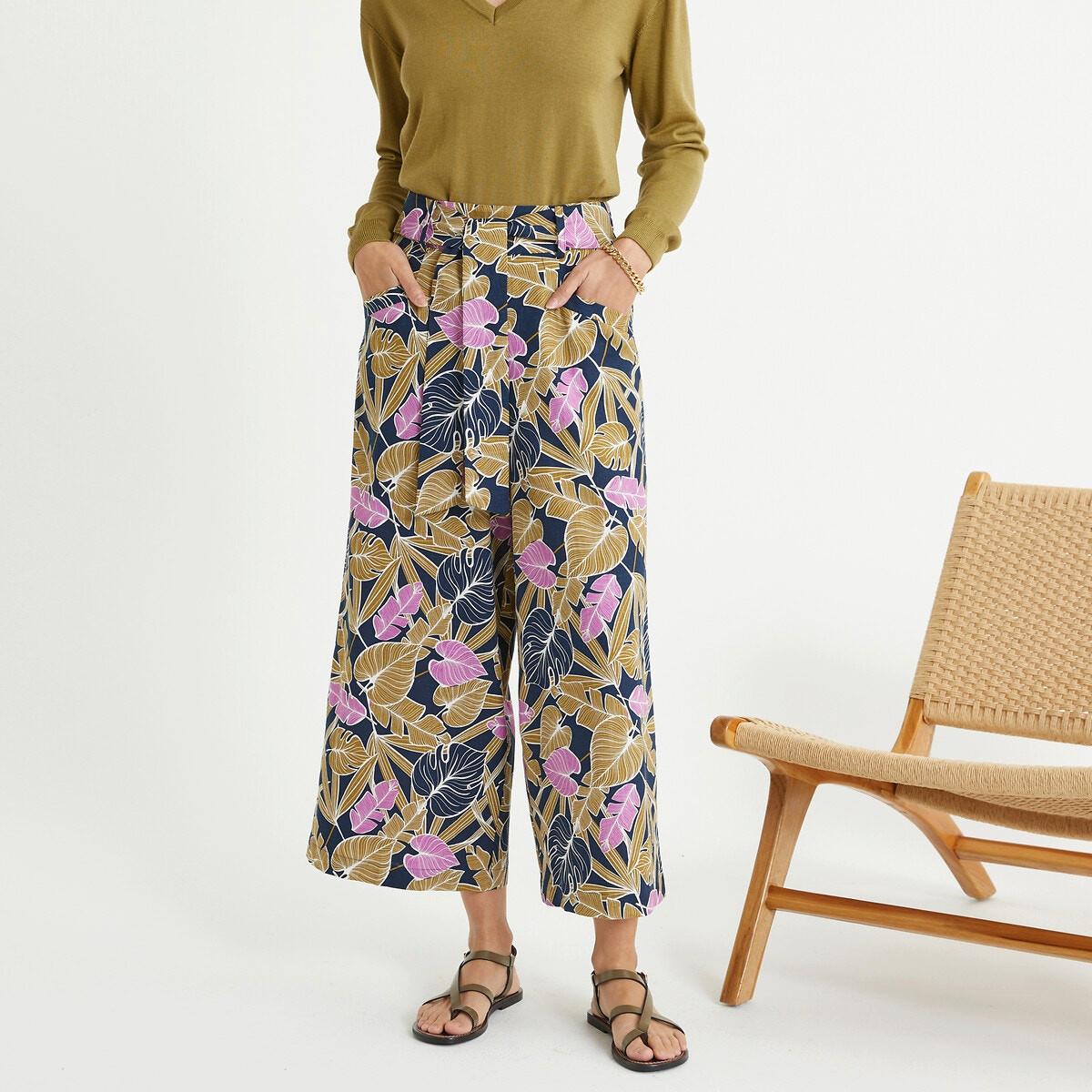 Image of Weite Hose Mit Blumenmuster Damen 38