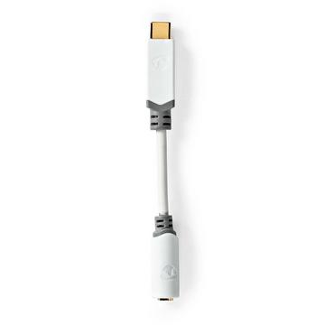 Adaptateur USB-C™ | USB 2.0 | USB-C™ mâle | 3.5 mm femelle | 0.10 m | Rond | Plaqué or | PVC | Blanc | Boîte