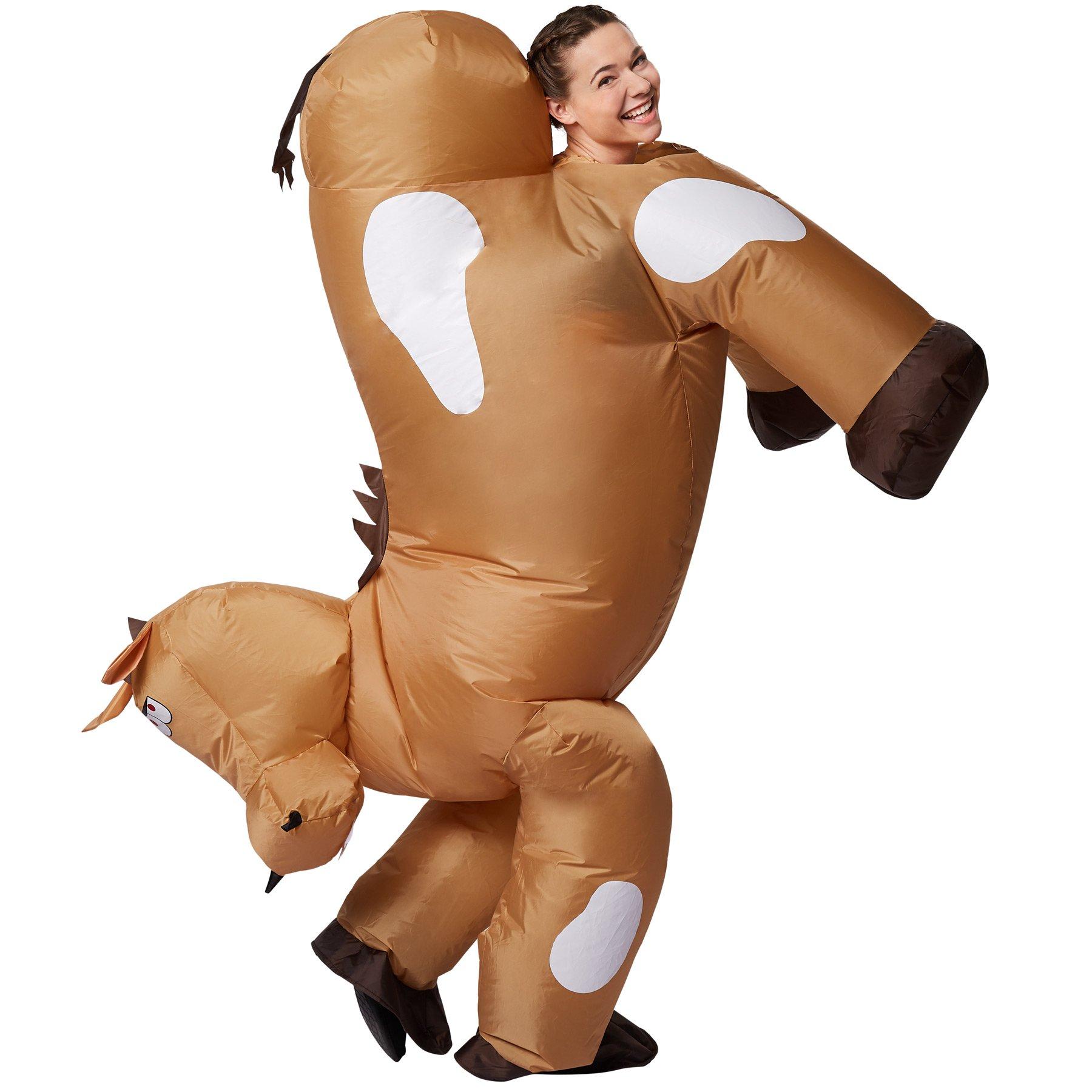 Tectake  Costume de cheval gonflable adulte unisexe 