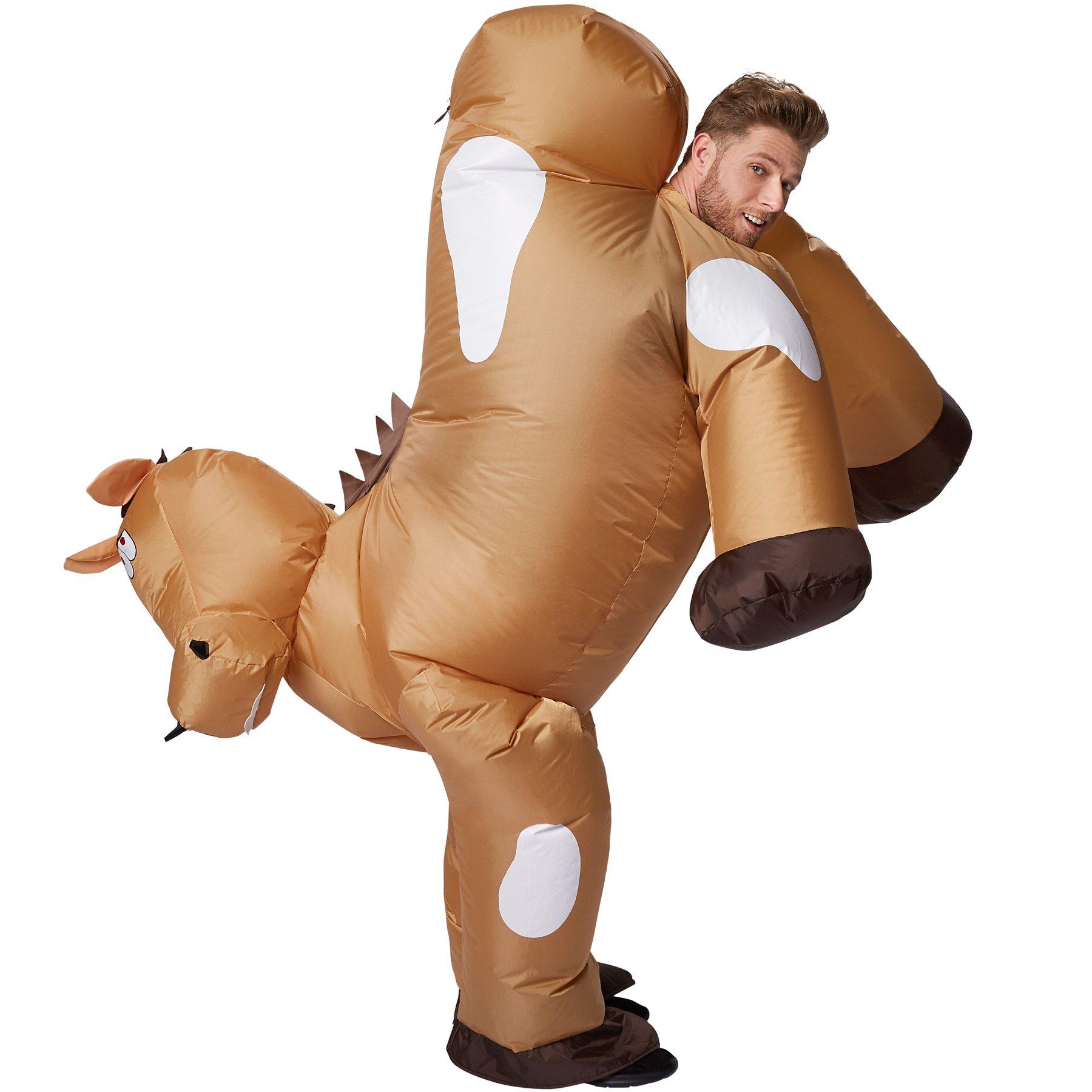 Tectake  Costume de cheval gonflable adulte unisexe 