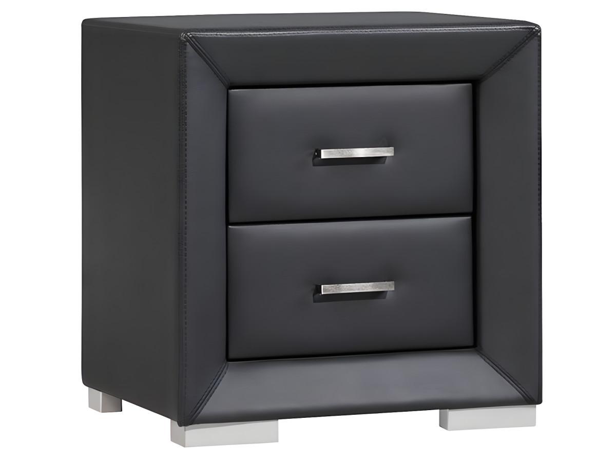 Vente-unique Table de chevet CAPITOLE 2 tiroirs Simili  