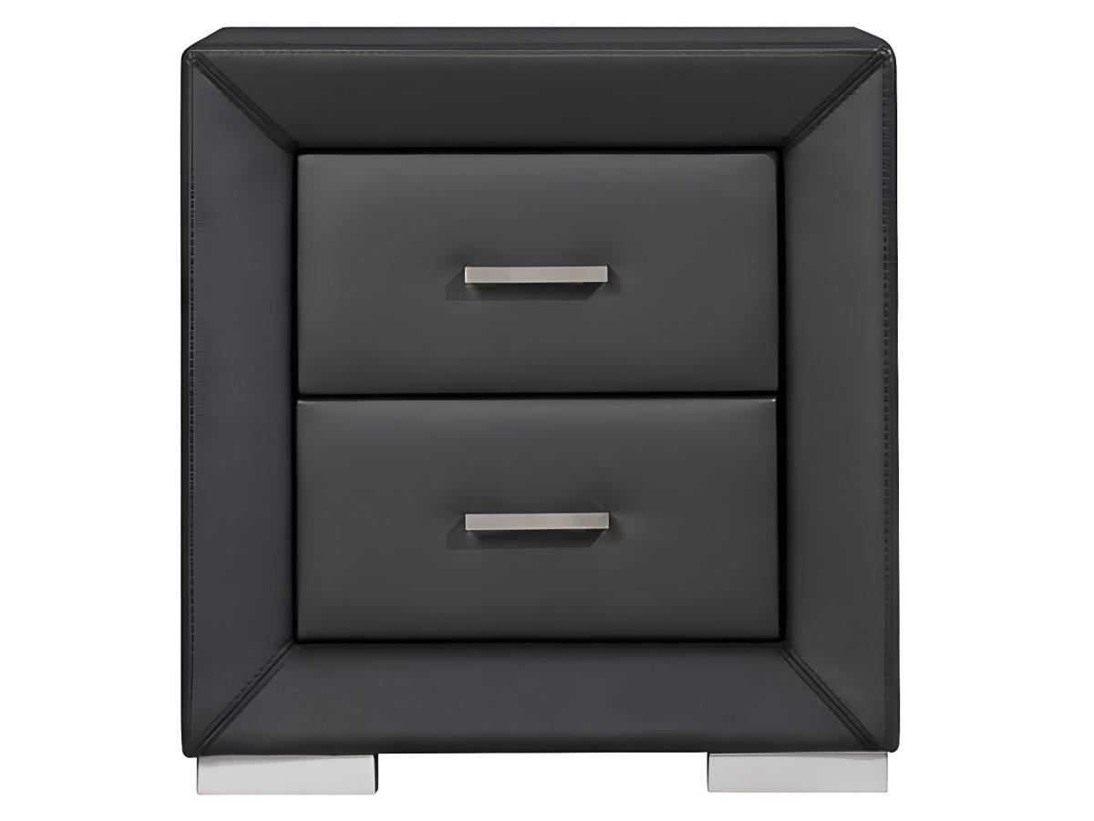 Vente-unique Table de chevet CAPITOLE 2 tiroirs Simili  