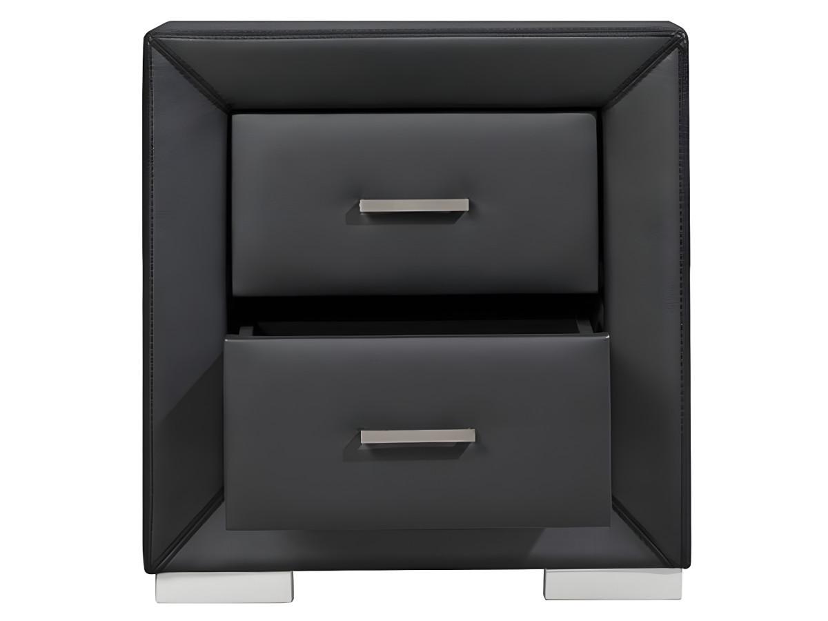 Vente-unique Table de chevet CAPITOLE 2 tiroirs Simili  
