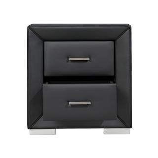 Vente-unique Table de chevet CAPITOLE 2 tiroirs Simili  