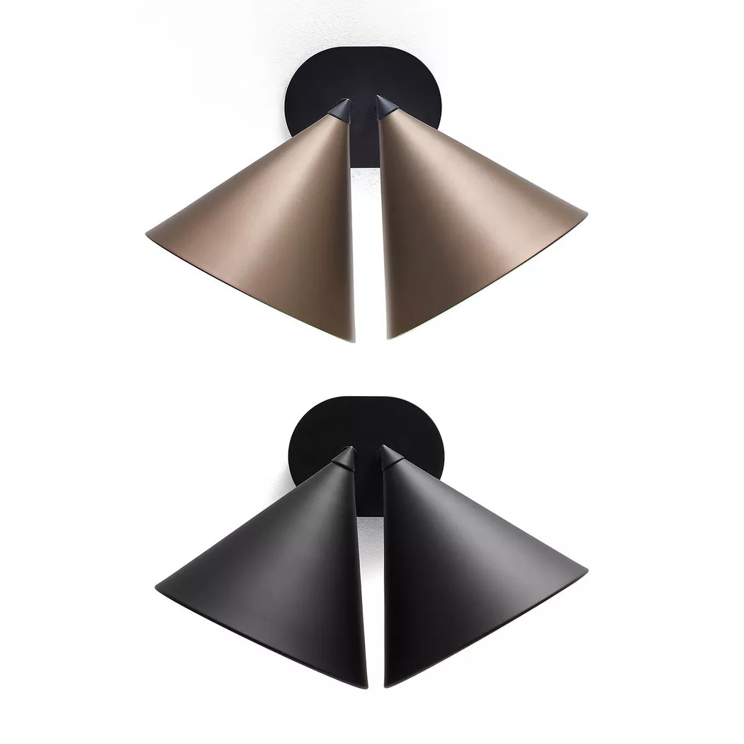 AM.PM – Wandleuchte Moke mit 2 Schirmen, One Size, Braun