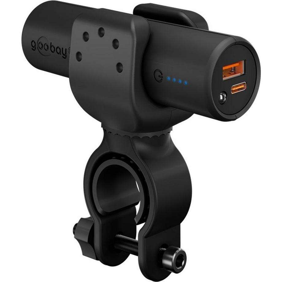 Goobay Powerbank PD per Bicicletta 5000 mAh - Nero
