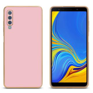 Cadorabo  Housse compatible avec Samsung Galaxy A7 2018 - Coque de protection en silicone TPU flexible et avec protection pour appareil photo 