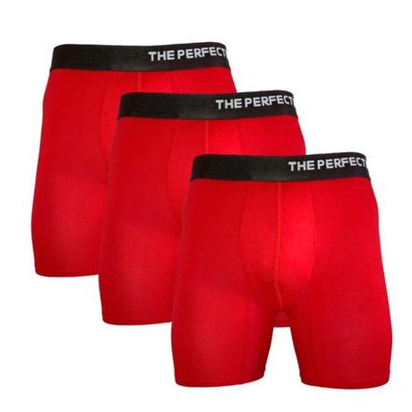 The Perfect Underwear  Bambus Boxer-shorts, rouge (3 Stk. pro Pack), Größe XL 