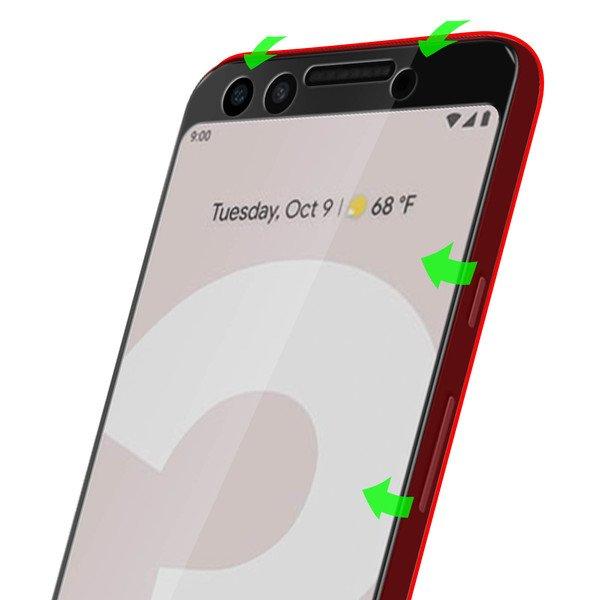 Avizar  Vetro temperato contorno Google Pixel 3 