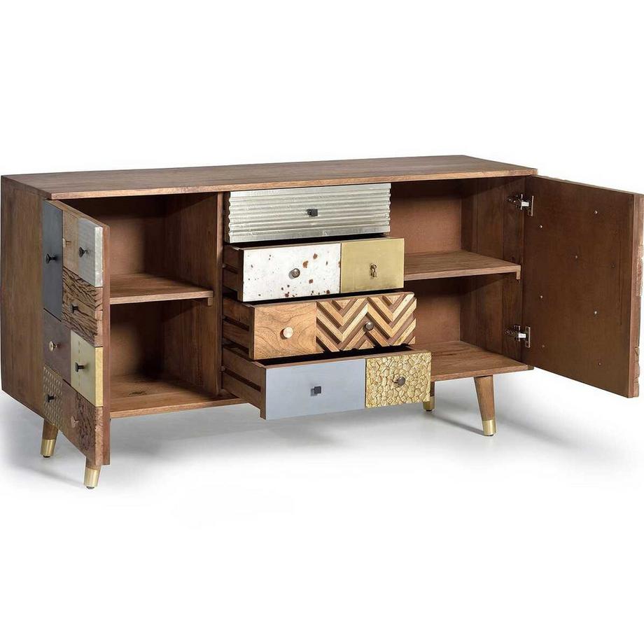 mutoni Sideboard Mumbai Mango coloré 150  