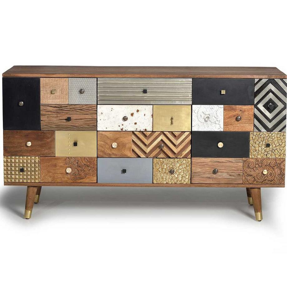 Sideboard Mumbai Mango coloré 150