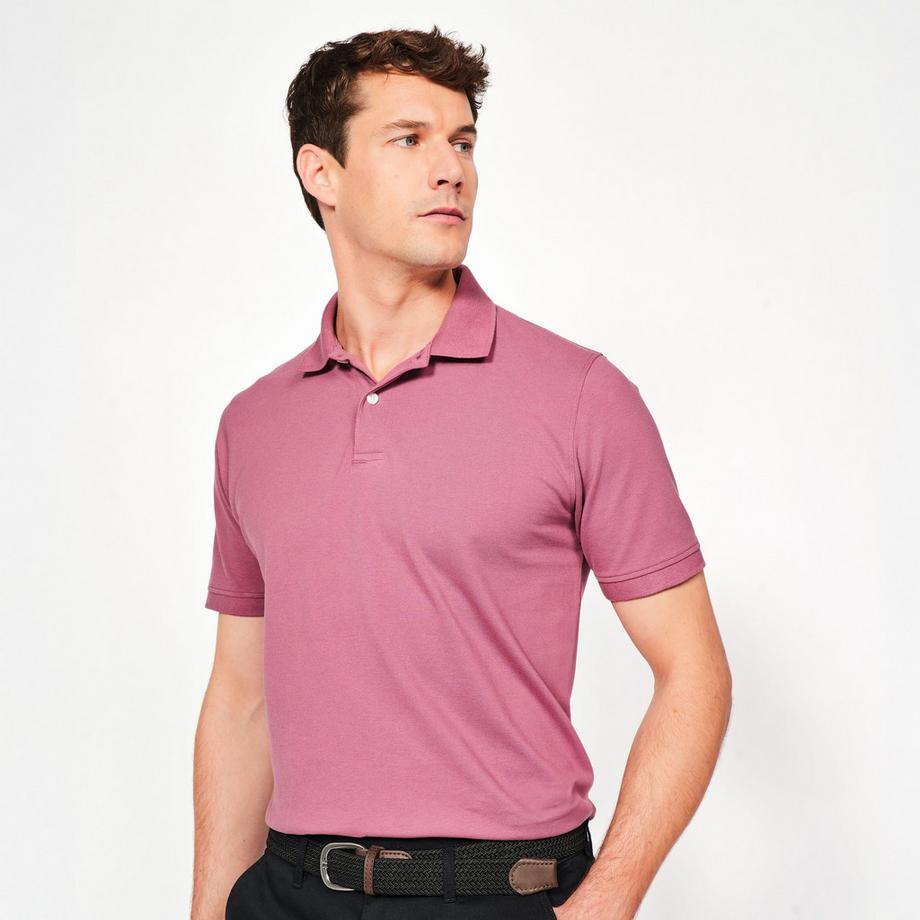 INESIS  Polo de golf homme manches courtes coton 