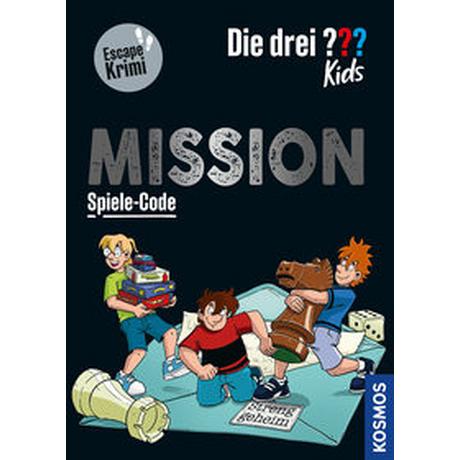 Die drei ??? Kids, Mission Spiele-Code Schiefelbein, Nina; Armbruster, Marco (Illustrationen) Copertina rigida 