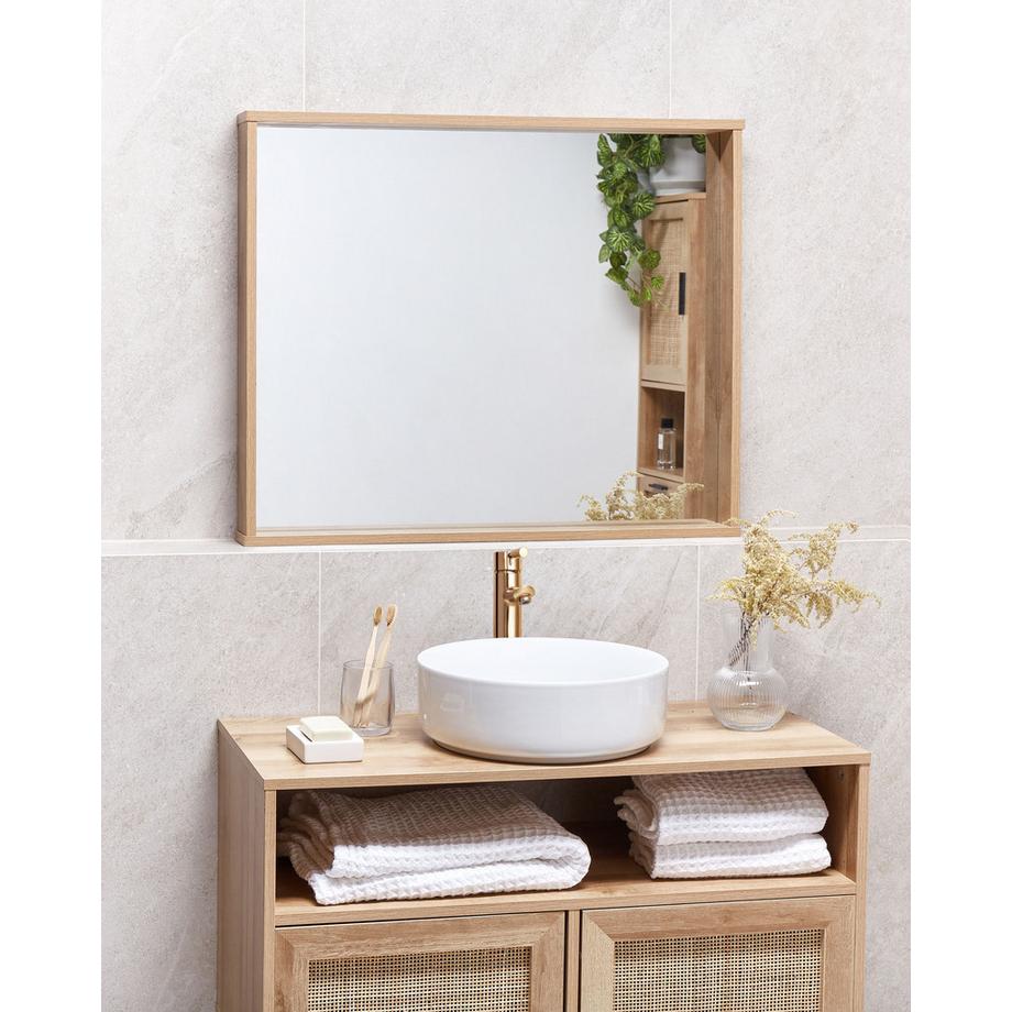 Beliani Wandspiegel aus Faserplatte  ROSELL  