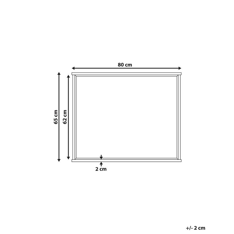 Beliani Wandspiegel aus Faserplatte  ROSELL  