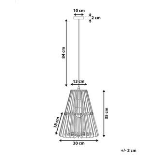 Beliani Lampe suspension en Contreplaqué Boho CAVALLA  