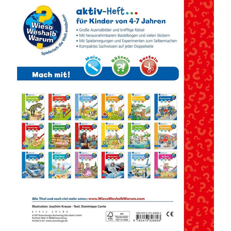 Ravensburger  Wieso? Weshalb? Warum? aktiv-Heft: Weltraum 