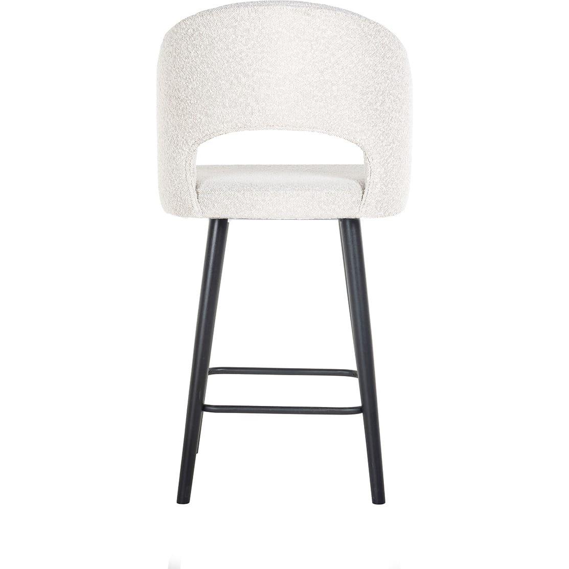 mutoni Tabouret de bar Savoy blanc noir 100  