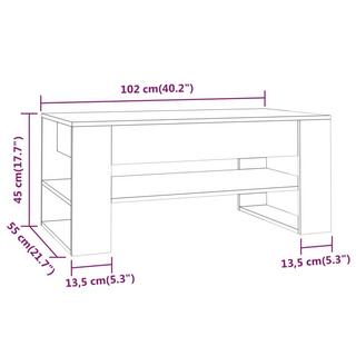 VidaXL Table basse bois d'ingénierie  