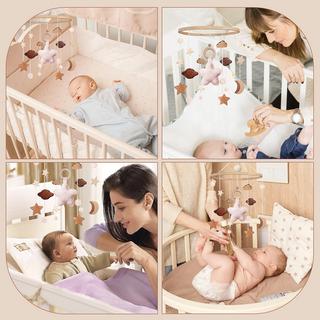 Activity-board  Mobile bébé lit d'enfant cloche carillon vent bébé avec nuages étoiles 