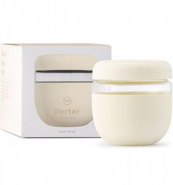Image of W&p Design Porter Brotdose Borosilikatglas, Silikon Cremefarben 1 Stück(e) Unisex